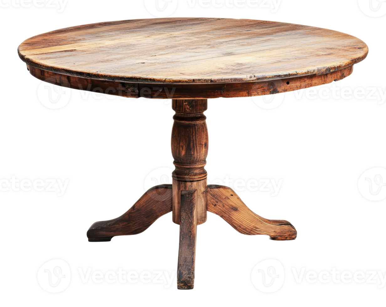 Rustic wooden table ideal for dining or gathering png
