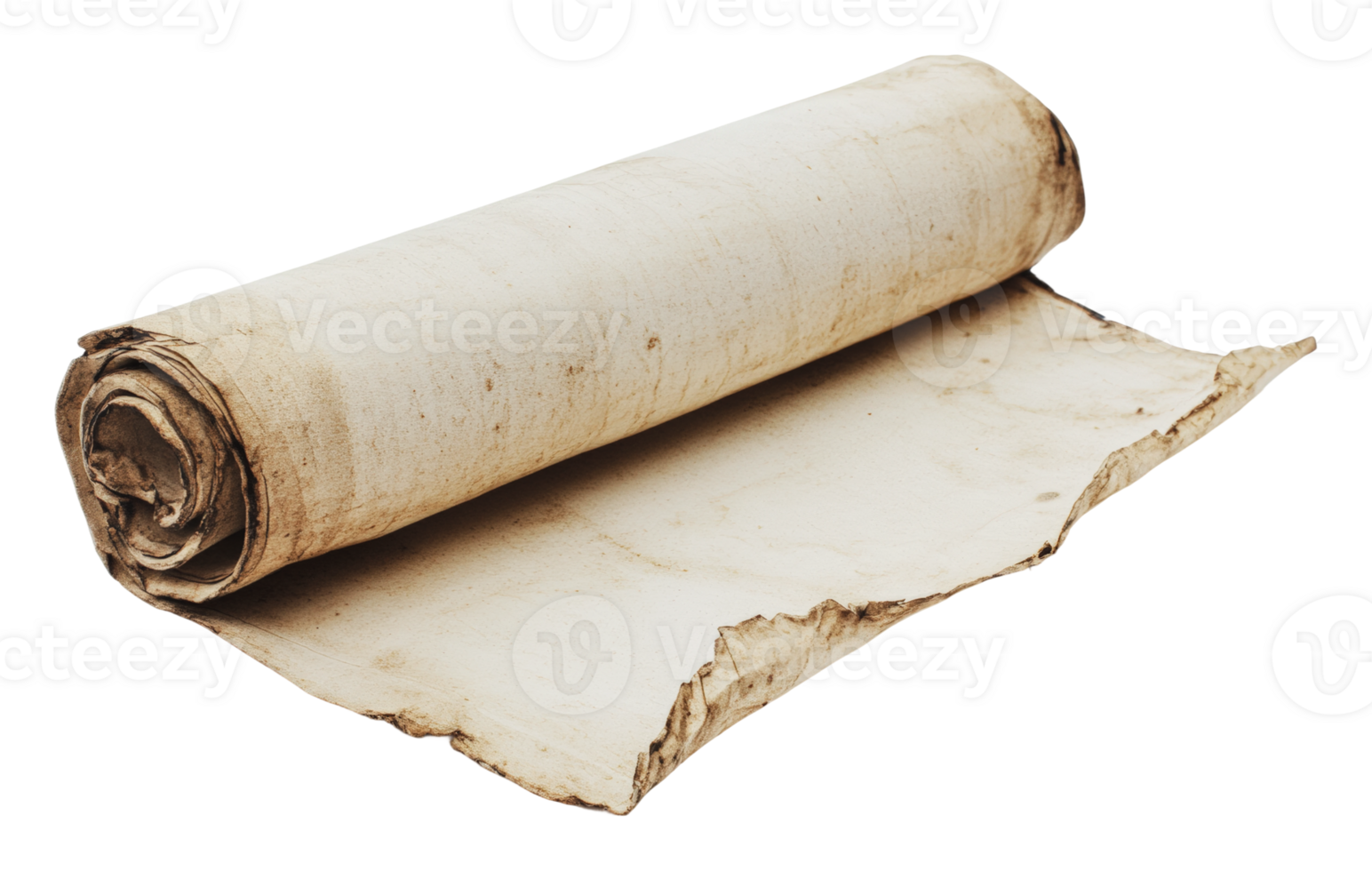Ancient scroll unrolling to reveal hidden text png