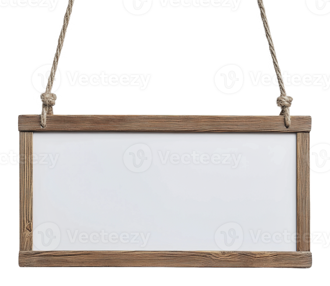Wooden signboard ready for custom message display png