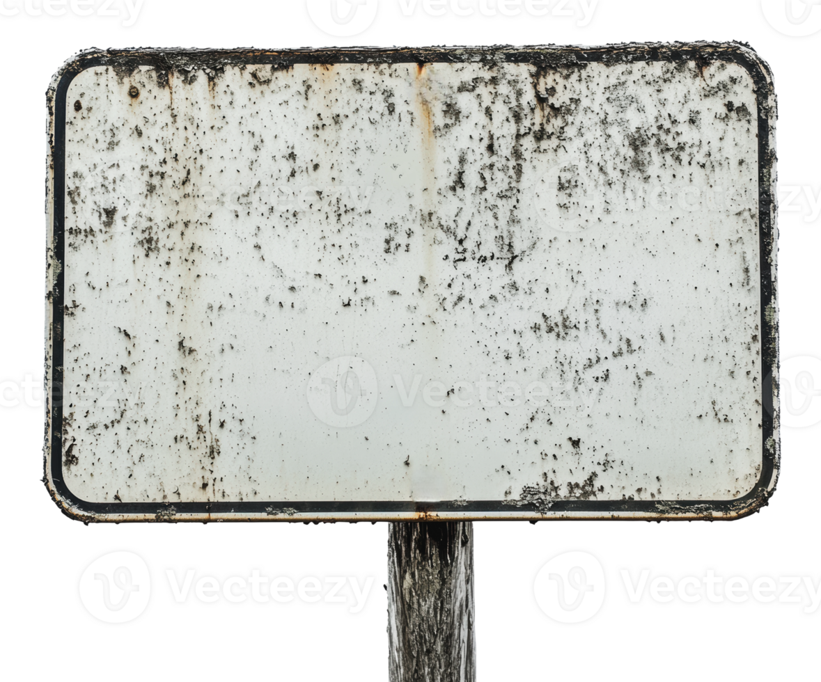 Weathered sign indicates neglected area or path png