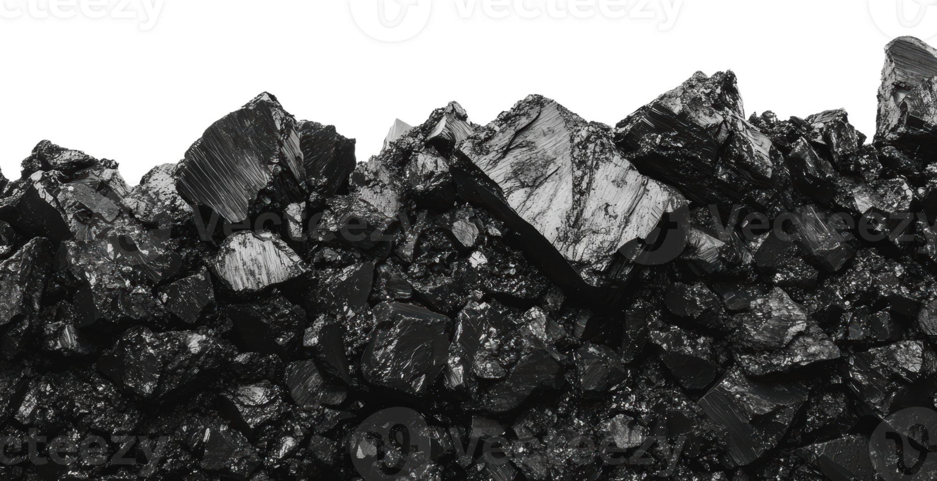 Black mineral deposits in an abstract formation png