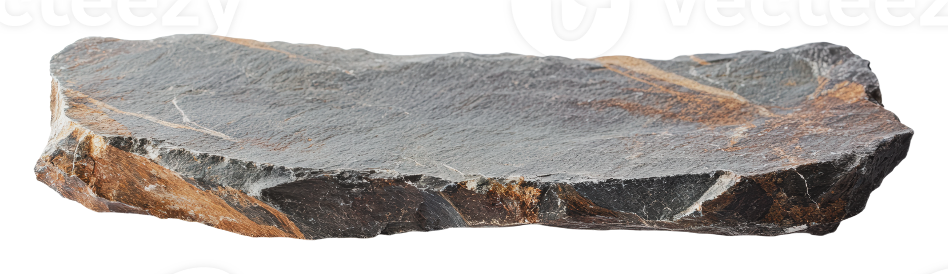 Natural stone slab with unique textures and colors png