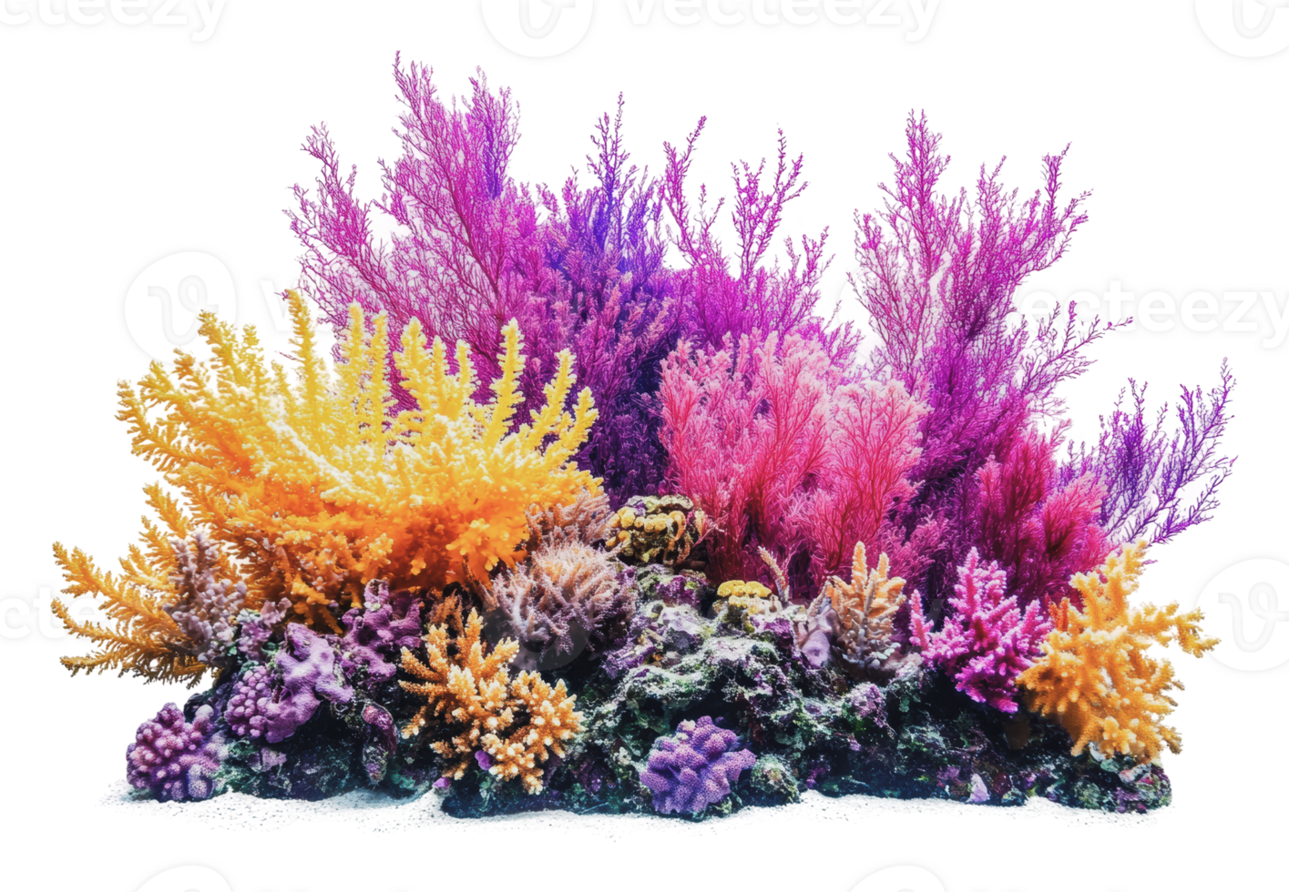Colorful coral reef thriving in a tropical ocean png