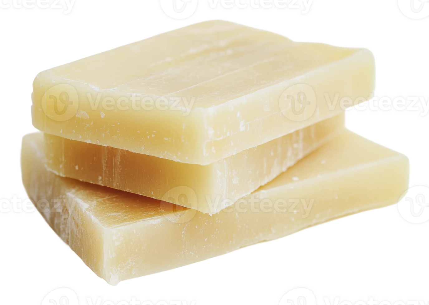 Natural handmade soap bars stacked attractively png