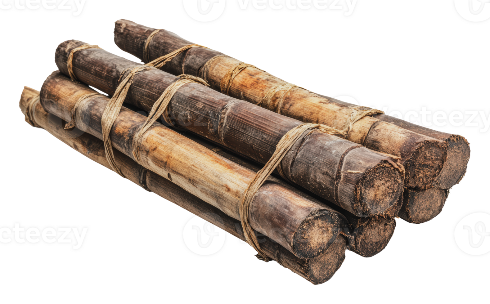 Bundled sugarcane ready for processing png