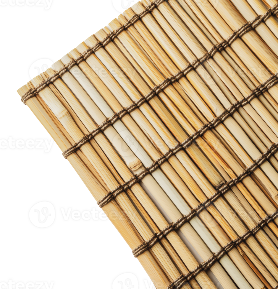 Bamboo mat with detailed weaves and textures png