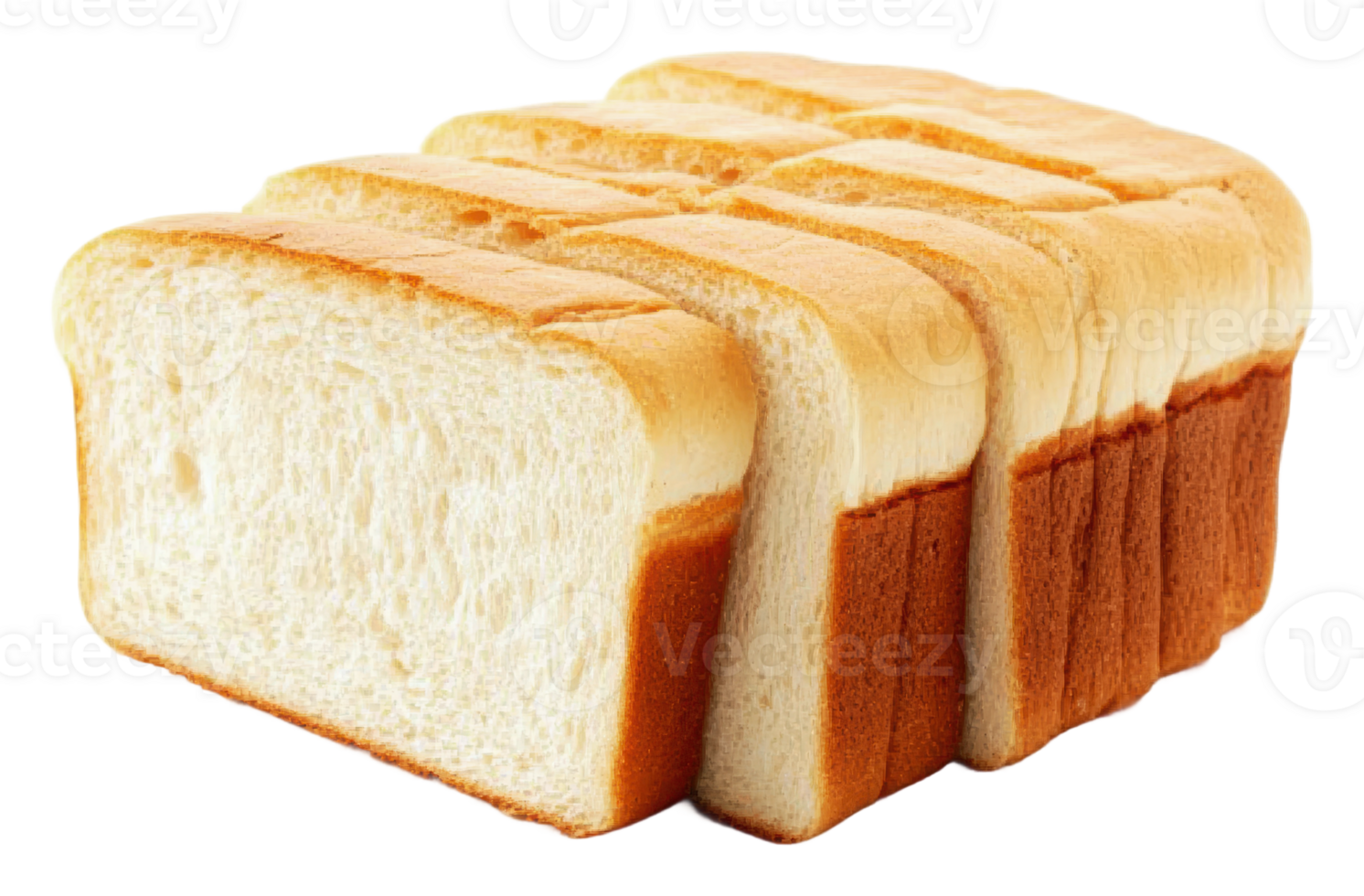 Freshly sliced bread loaf ready for serving png