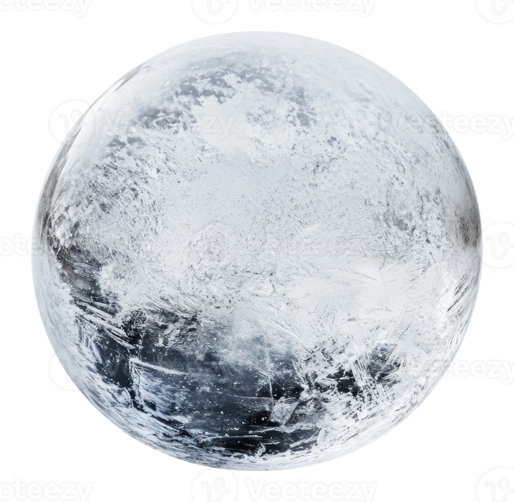 Frozen surface like a distant planet png