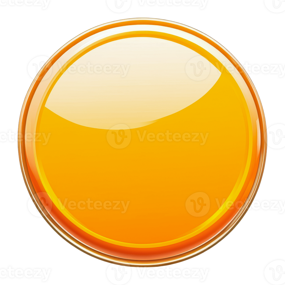 Bright circular surface with smooth yellow hue png