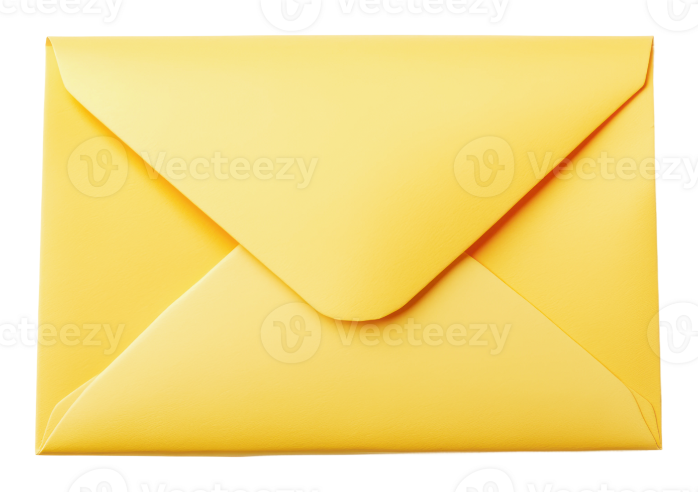 Envelope made of yellow paper for mailing letters png