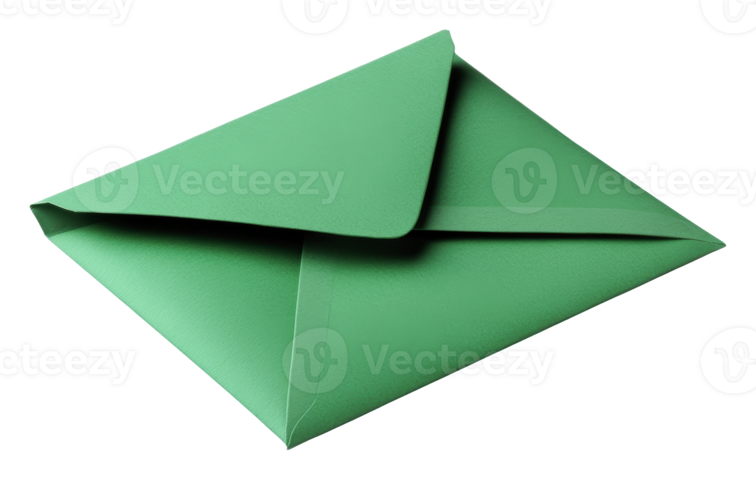 Green envelope for special delivery or invitation png