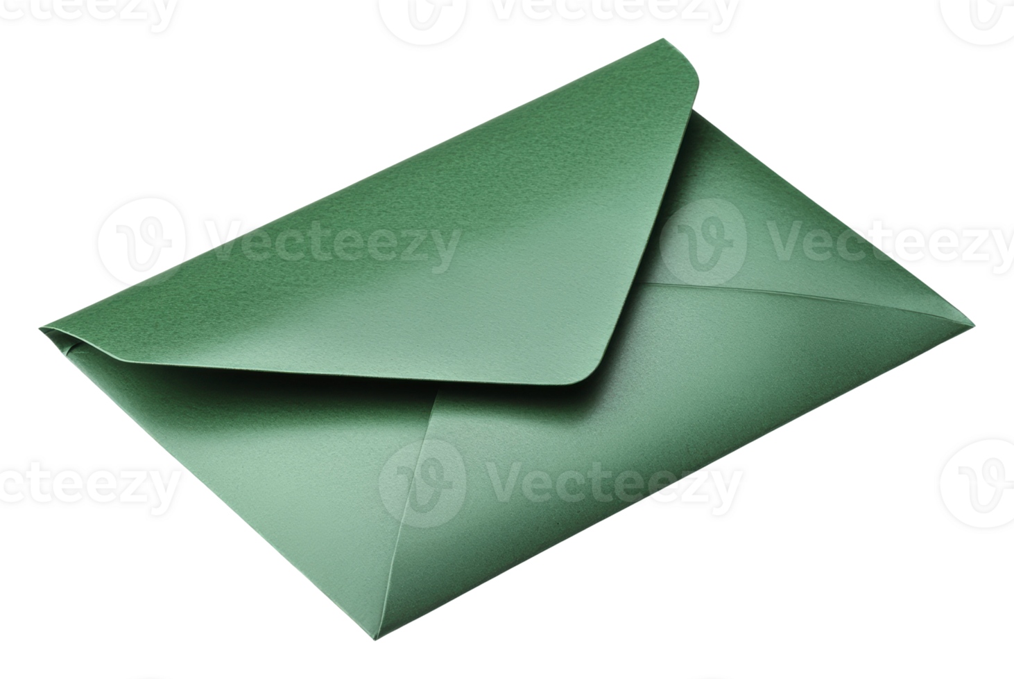 Green envelope ready for mailing png