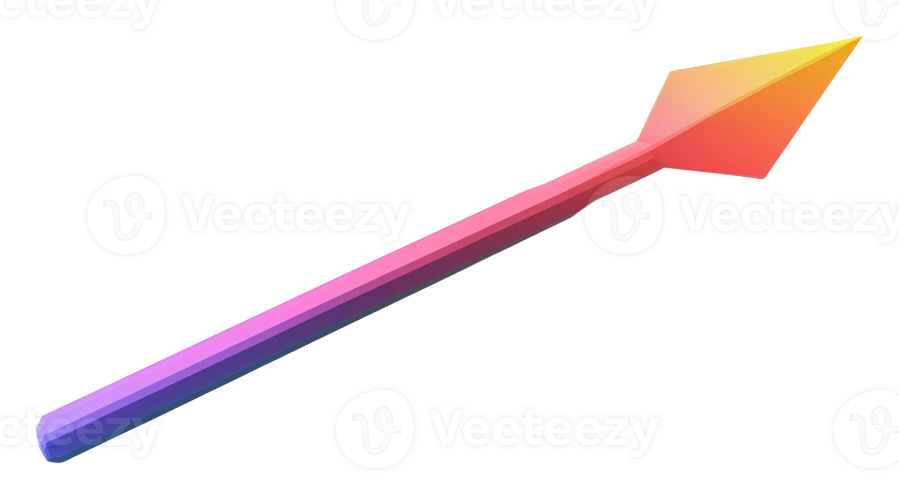 Colorful abstract arrow design for modern art png