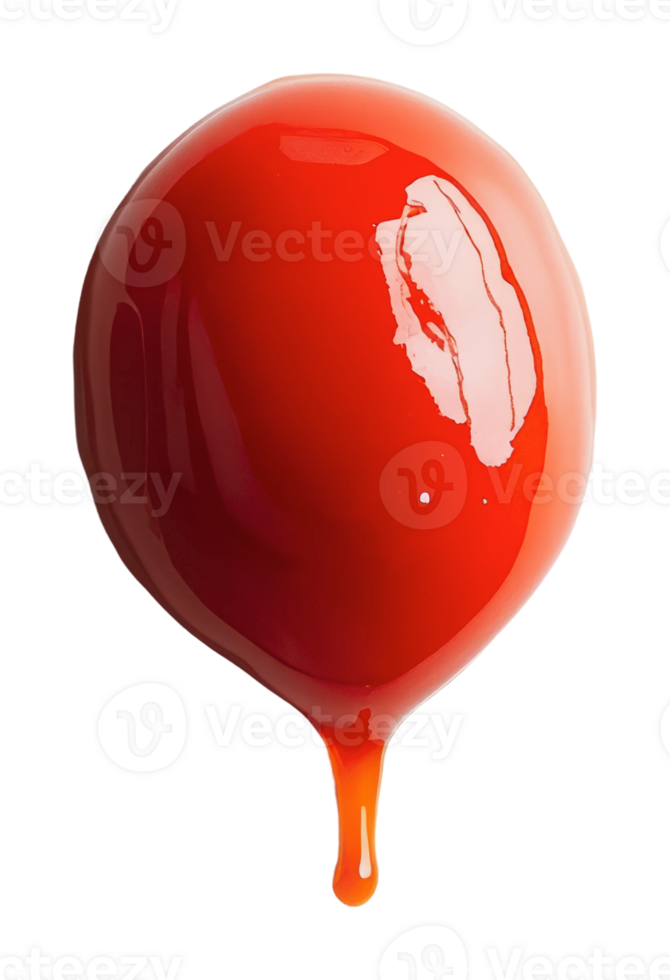 Red sauce dripping from a fine edge png
