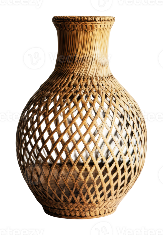 Woven vase highlighting traditional art png