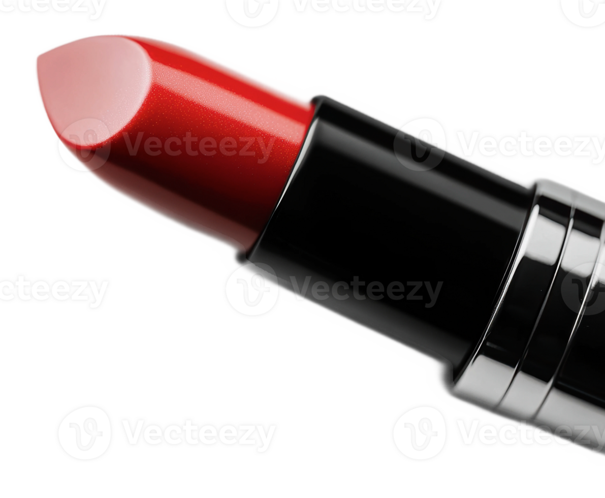Vibrant red lipstick in a sleek tube design png