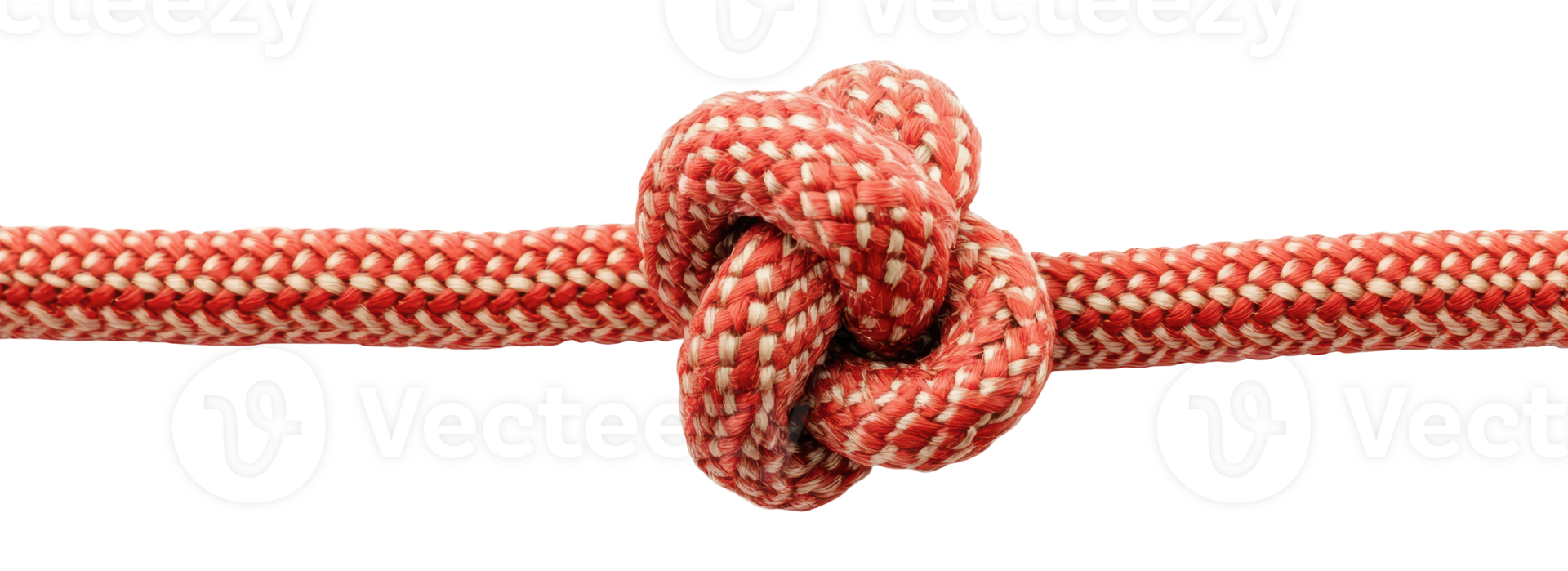 Red and cream rope tied securely png