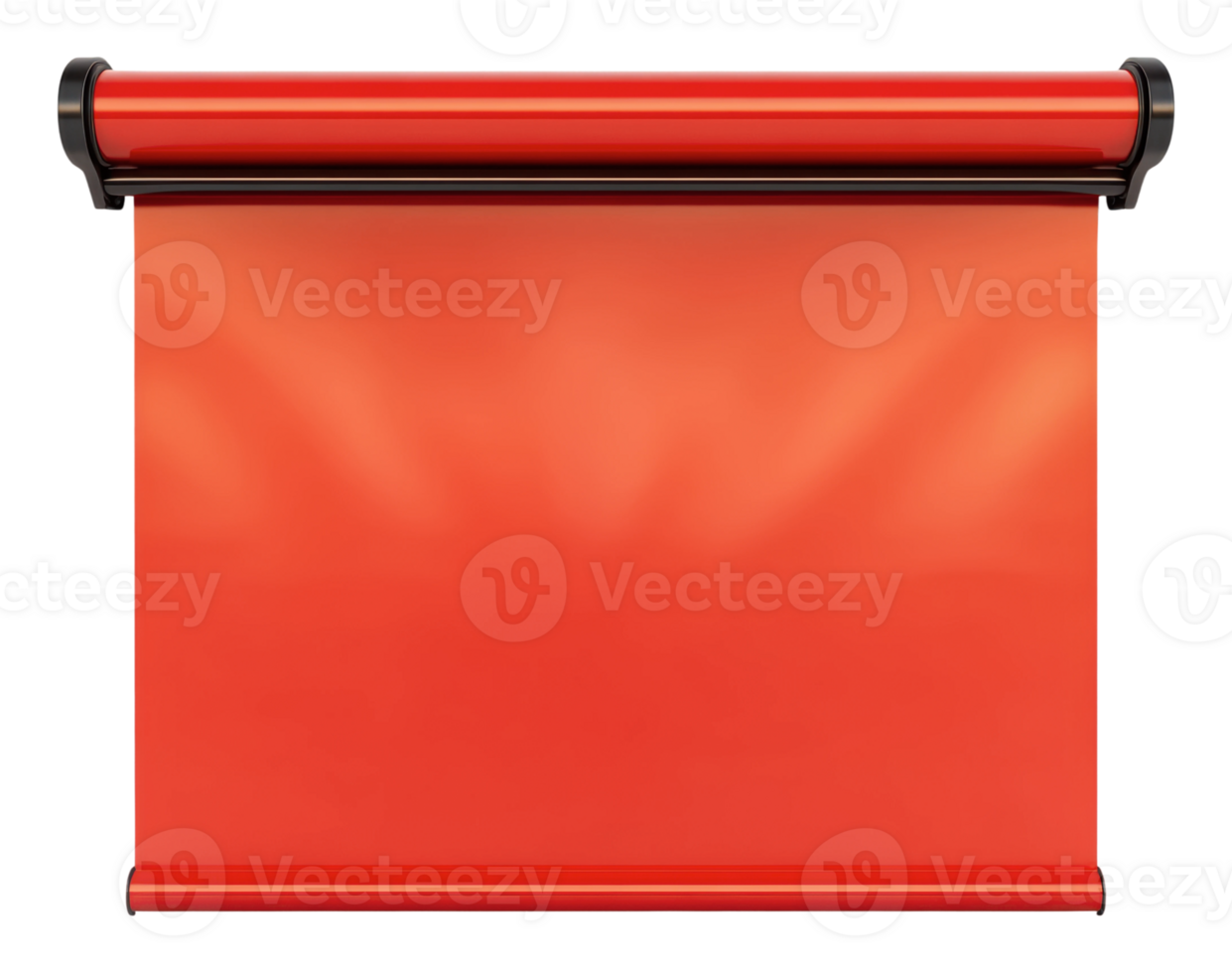 Red retractable banner for events png
