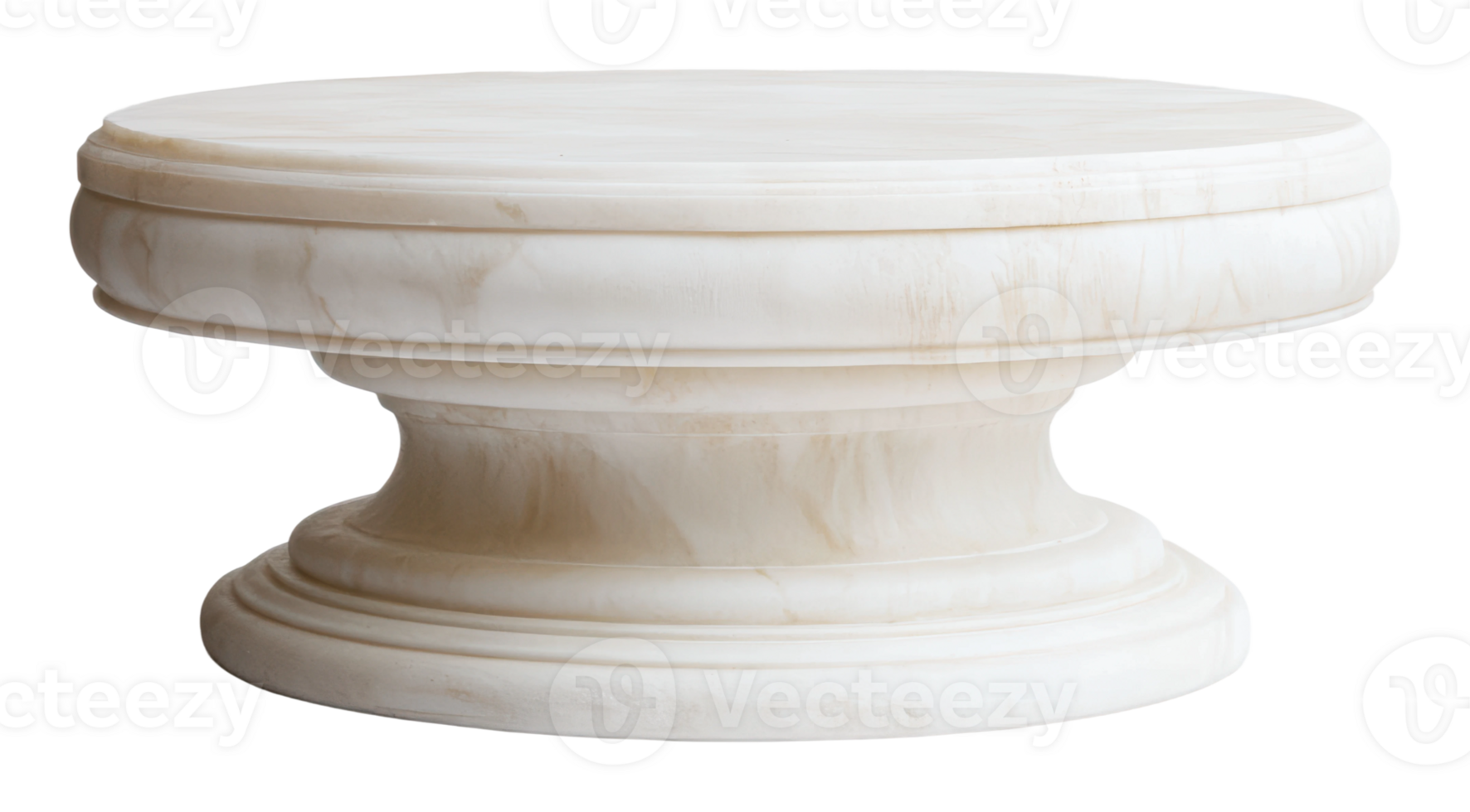 Elegant round marble dining table png