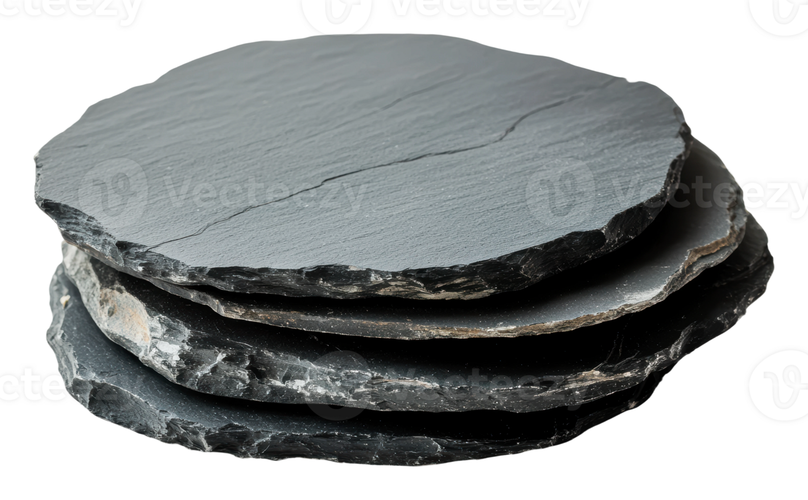 Smooth stacked slate stones png
