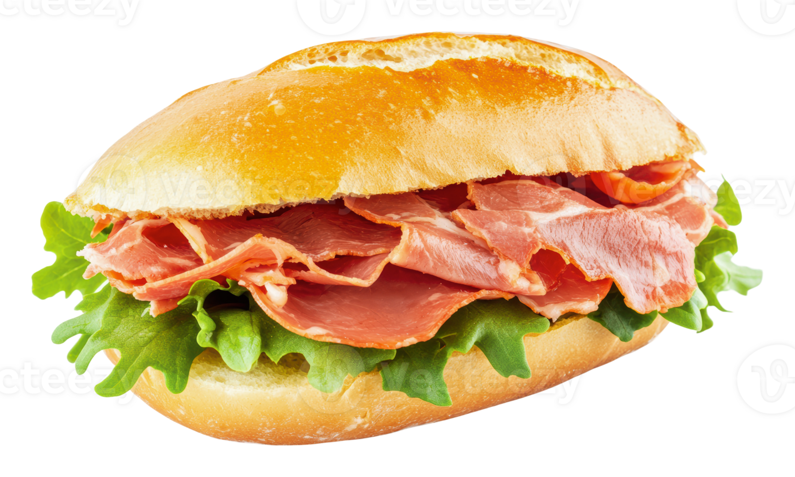 Delicious sandwich filled with fresh ingredients png