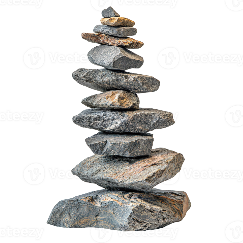 Balanced Rock Piles Highlighting Unique Shapes and Rugged Natural Colors png