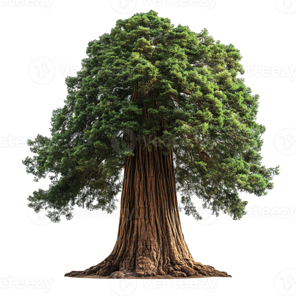 Giant Old Tree with Rich Green Canopy Isolated on Transparent Background png