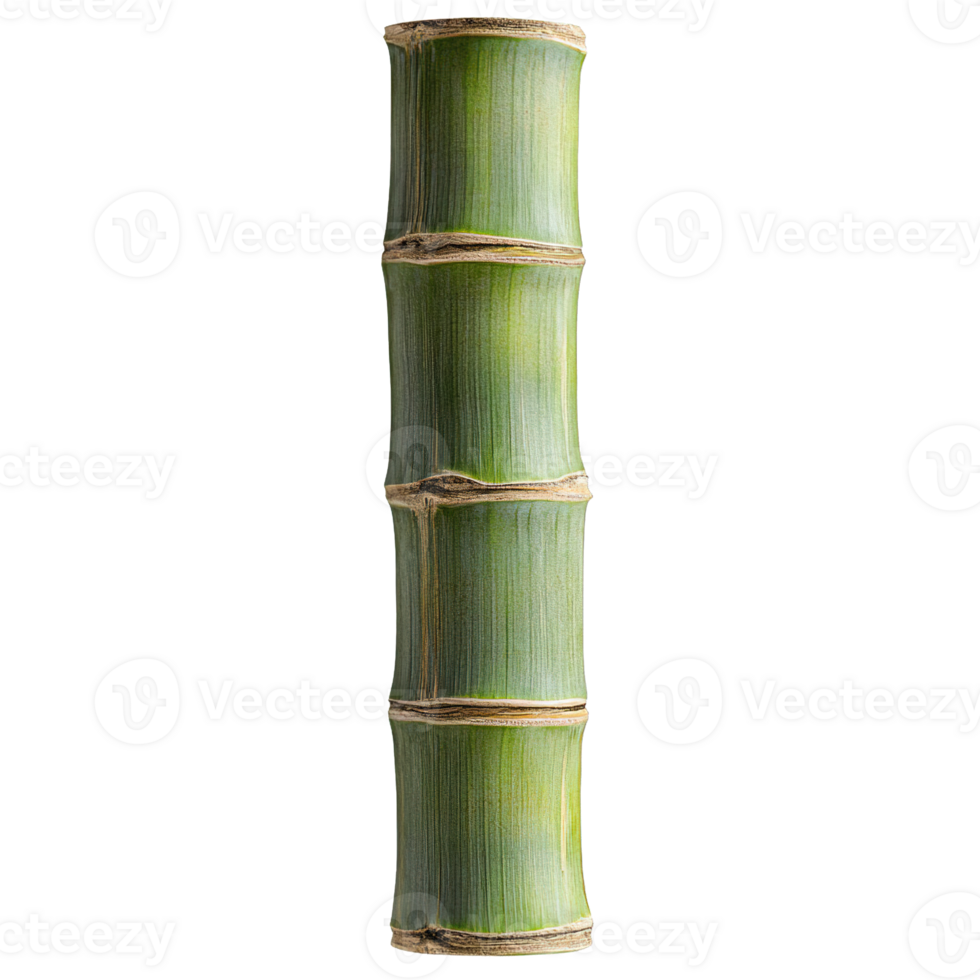 Vibrant bamboo segment showcasing natural growth patterns png