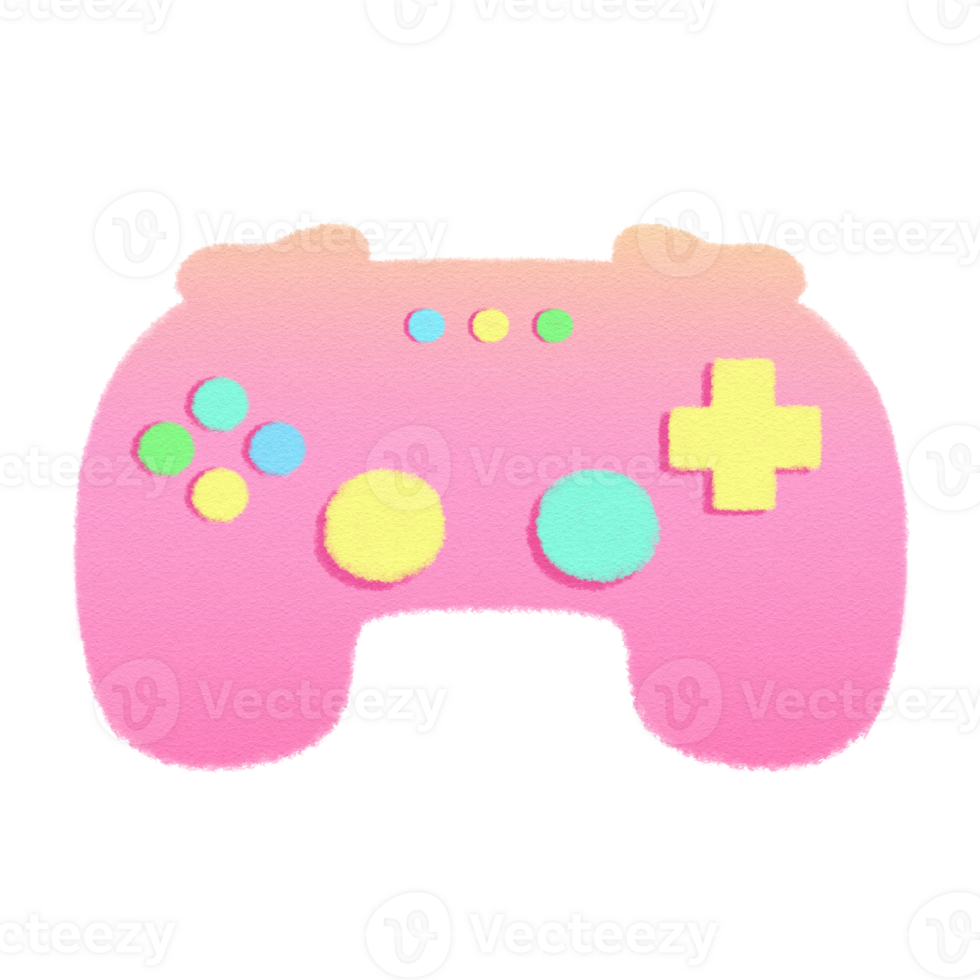 Vaporwave Pink Joy control Joy game Retro style 90s 80s clipart isolated illustration hand drawn png