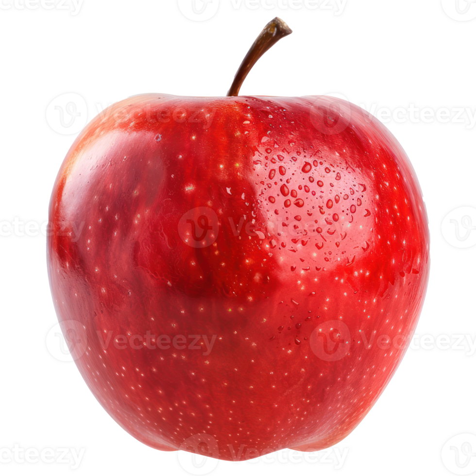 Apple, clipping path isolate on transparency background png