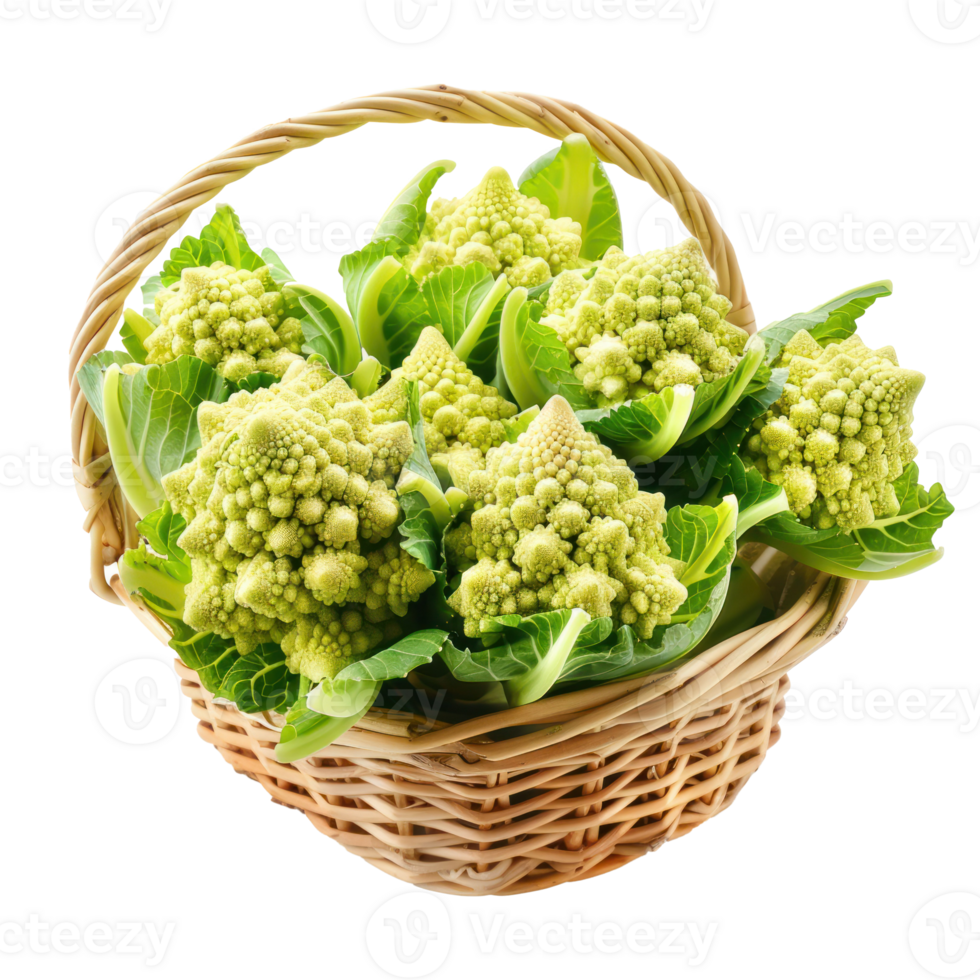 cauliflower broccoli isolate on white background png