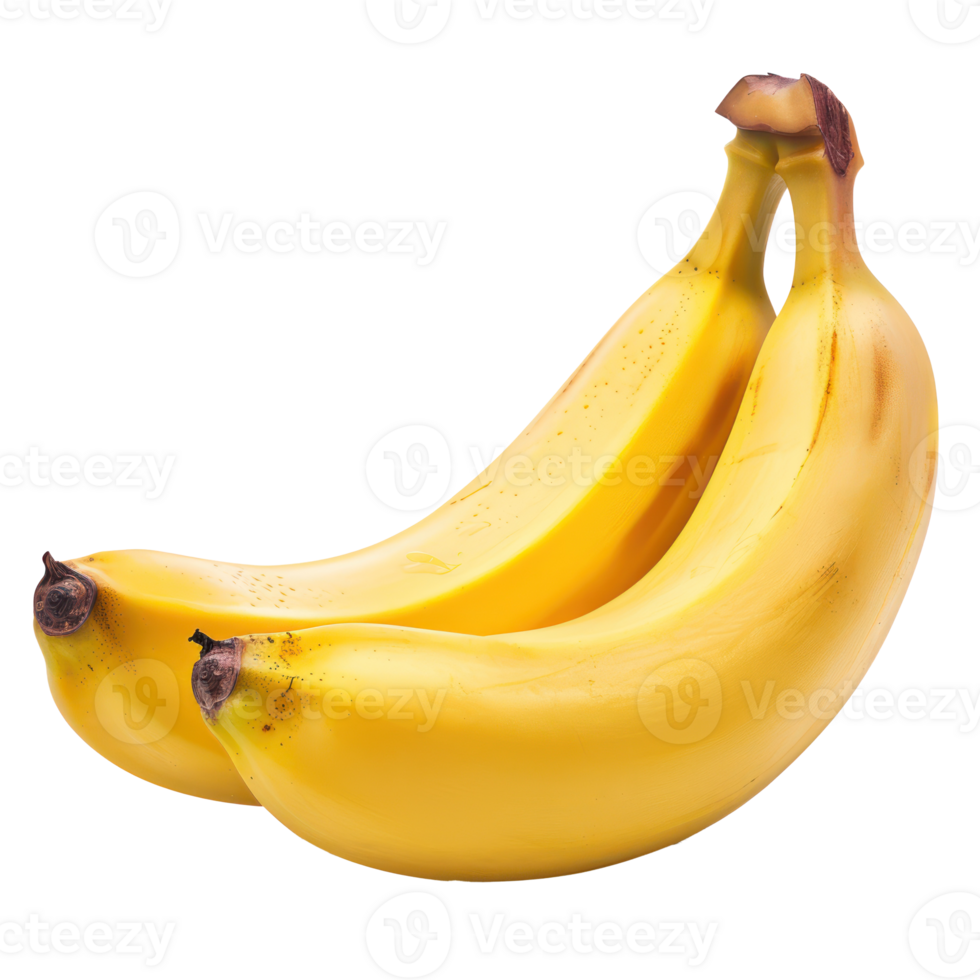 Banana, clipping path isolate on transparency background png