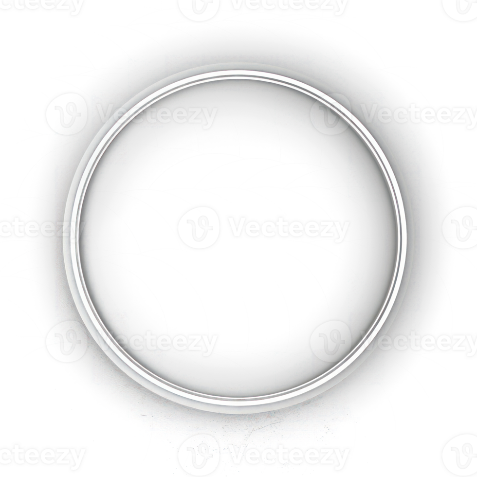 Glowing circle light ring on transparency background png