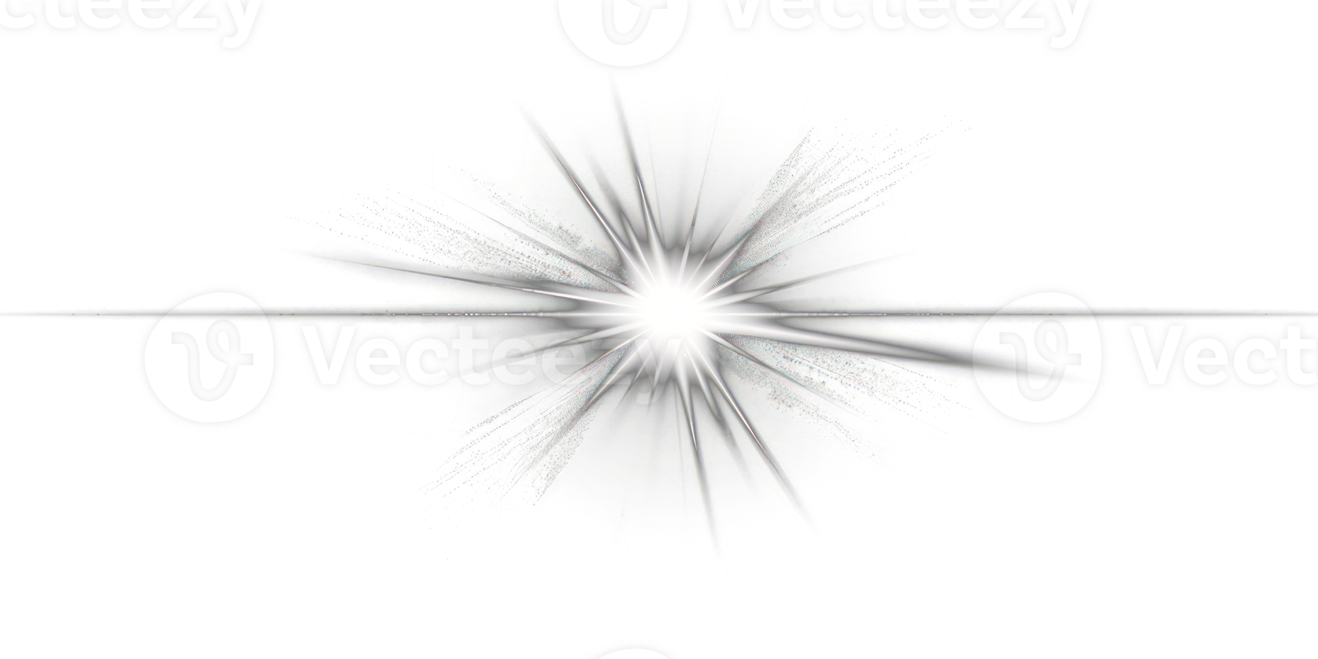 White light flare isolate on transparency background png