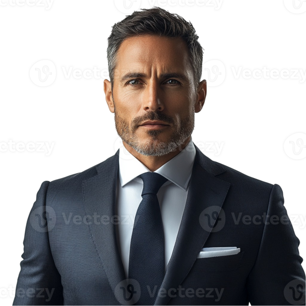 A man in a suit and tie png