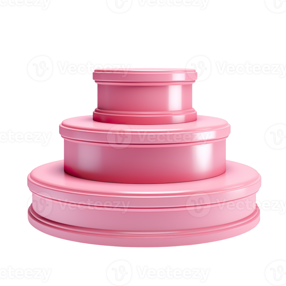 pink podium isolated on transparent background png