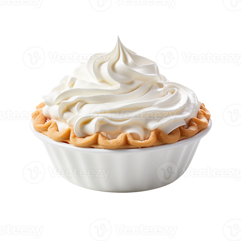 pie cream isolated on transparent background png