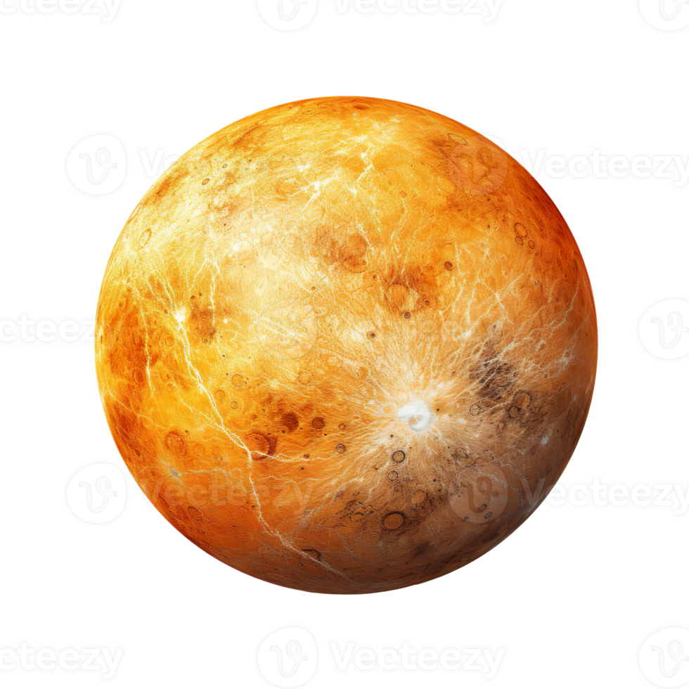 Planet Mercury isolated on transparent background png