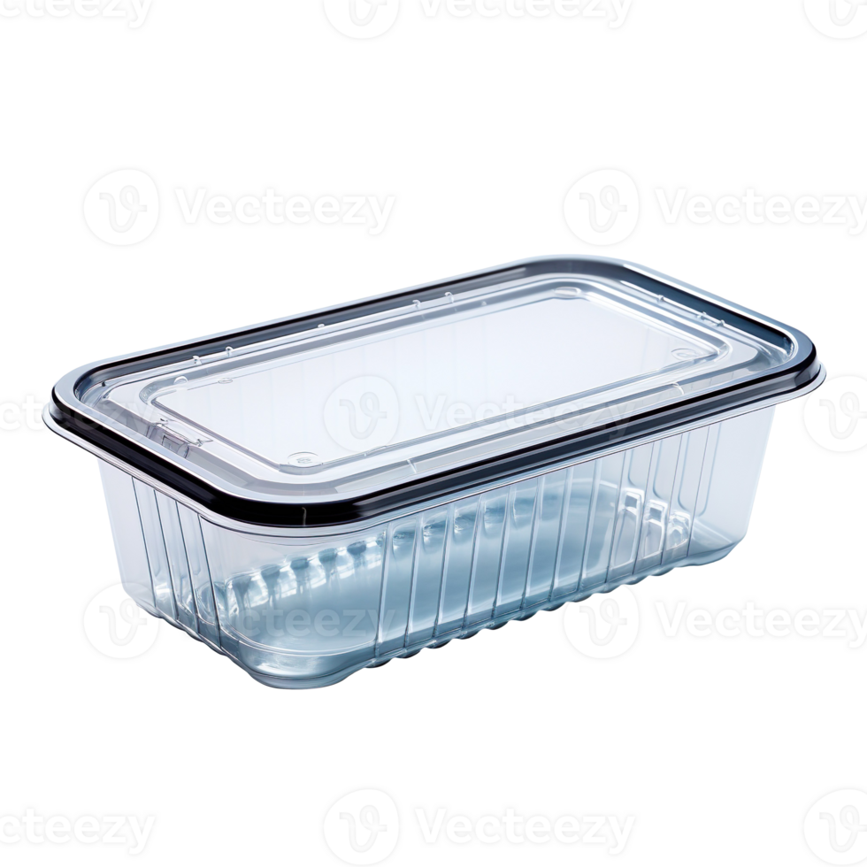 Plastic container isolated on transparent background png