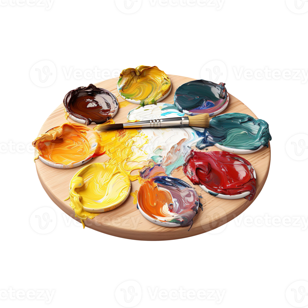 Painting Palette isolated on transparent background png
