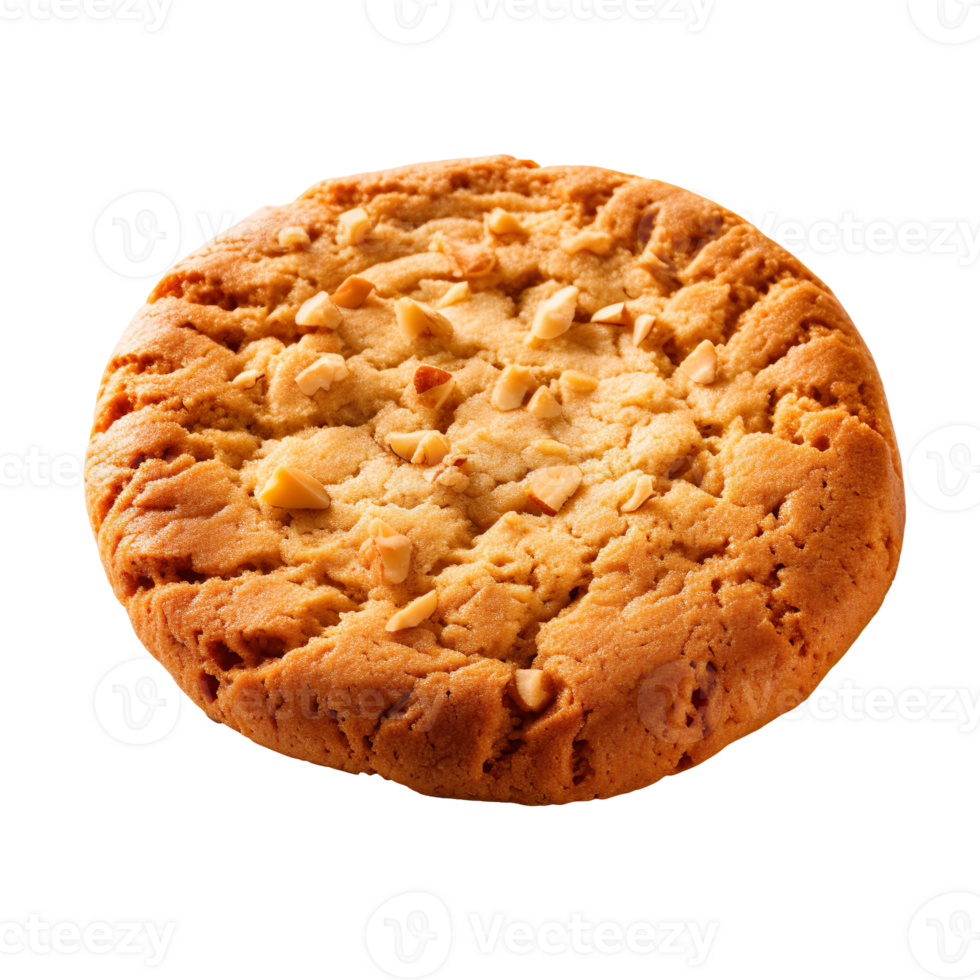 Peanut cookie isolated on transparent background png