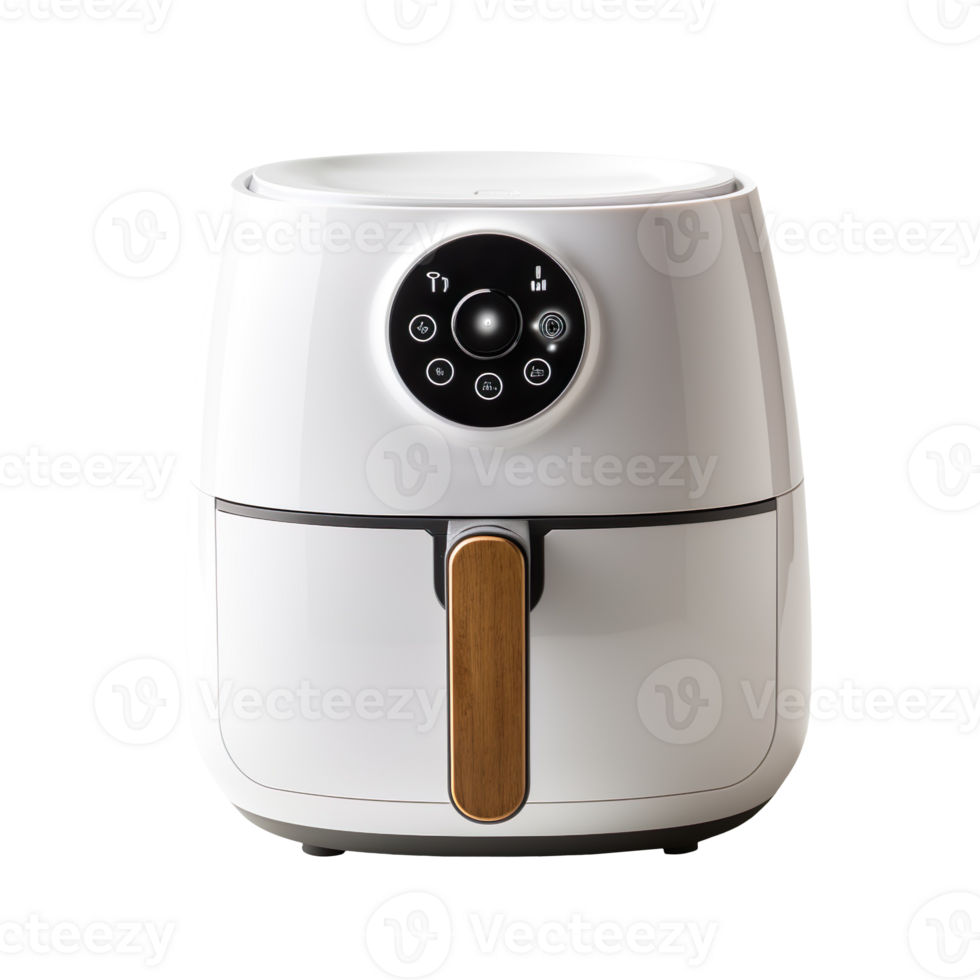 White Air Fryer isolated on transparent background png