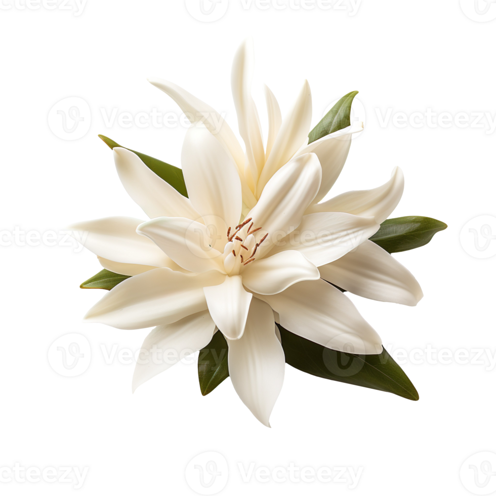 Vanilla flower isolated on transparent background png