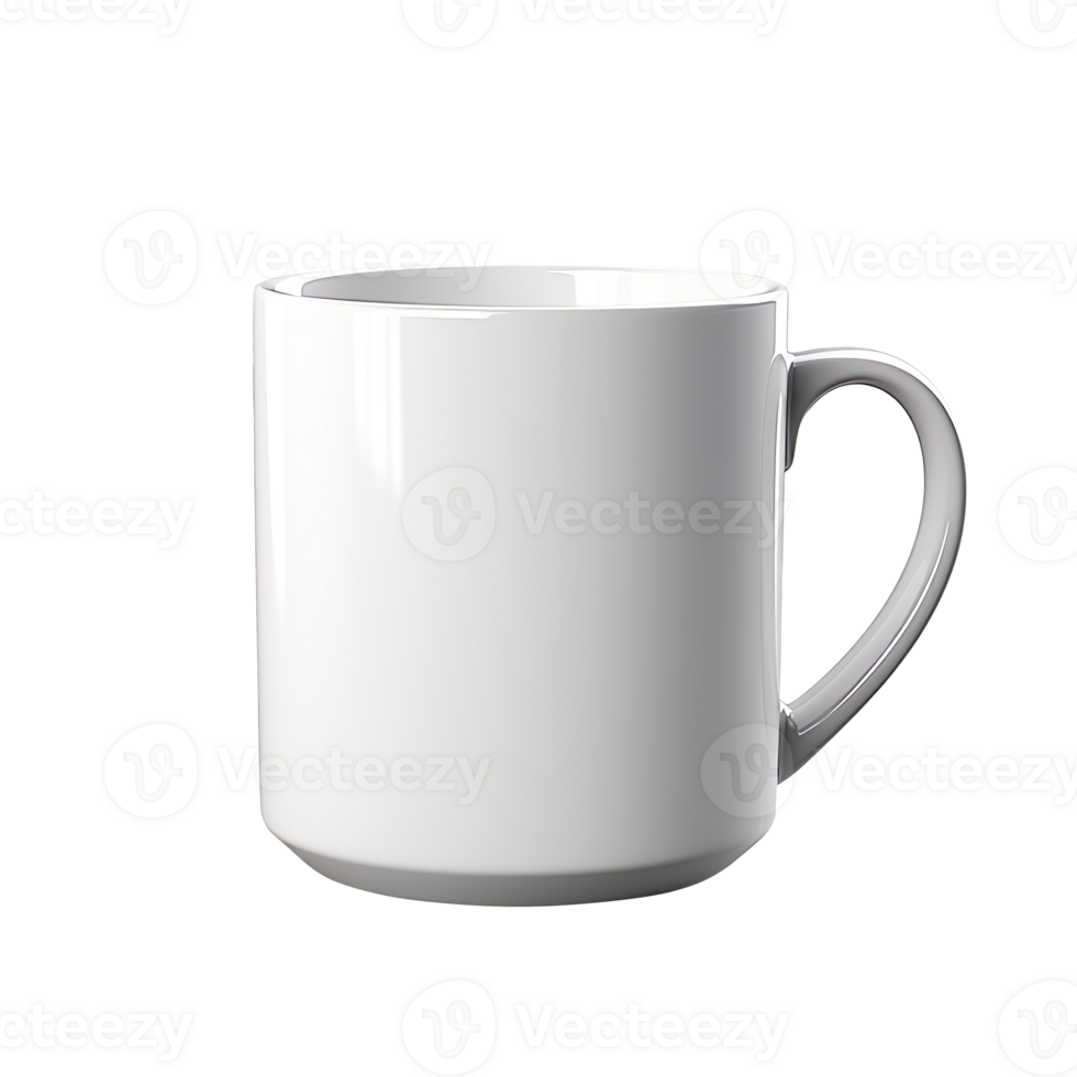 white cup isolated on transparent background png