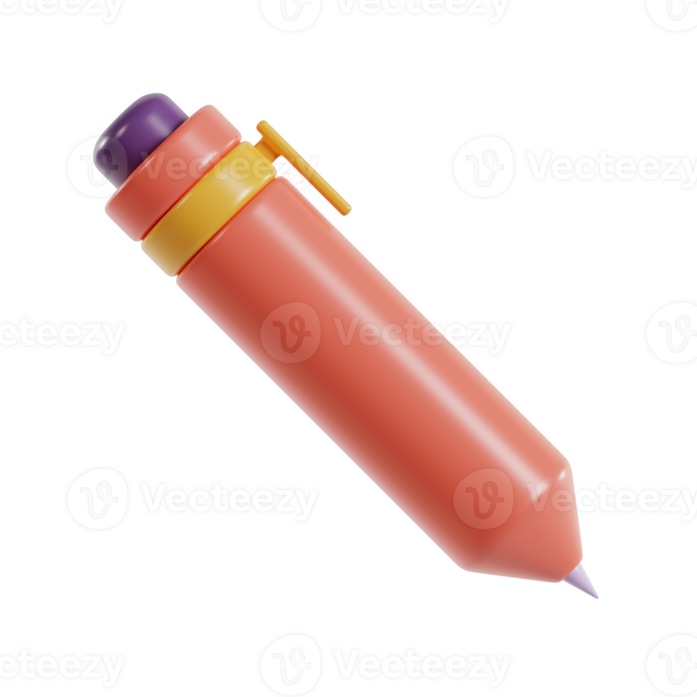 A colorful highlighter pen designed for marking and highlighting text. png