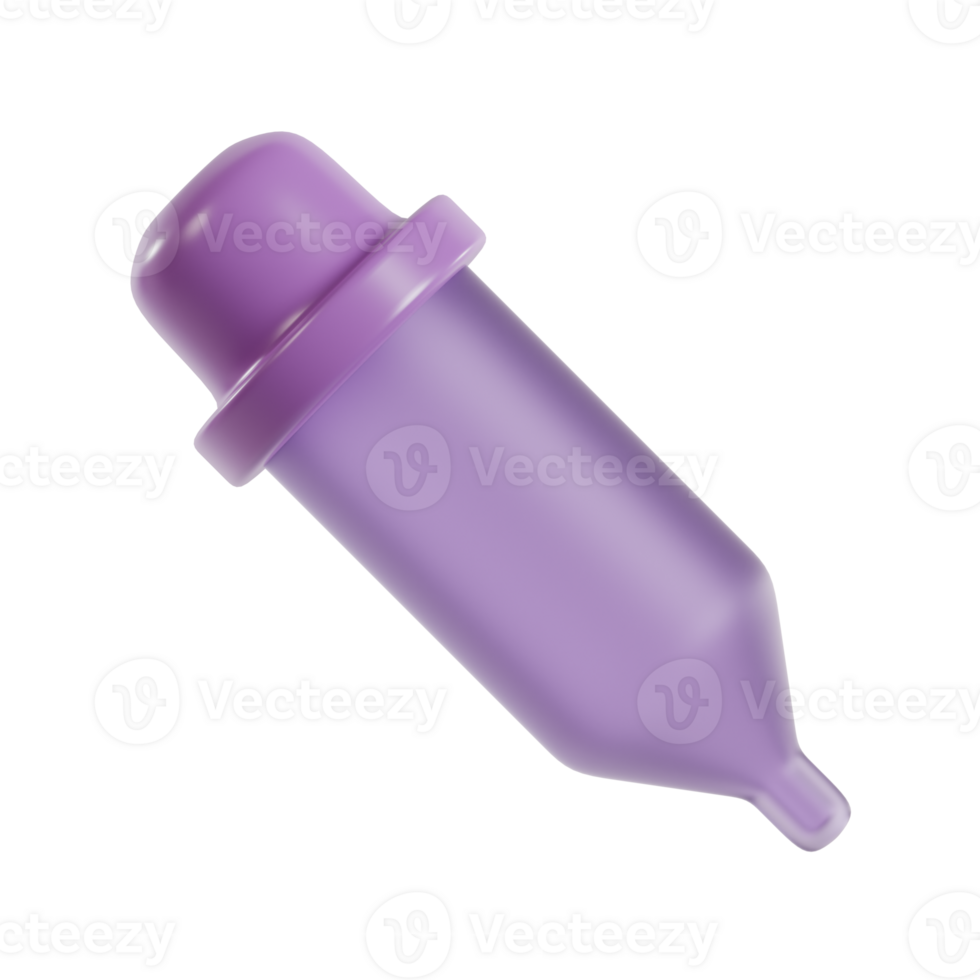 A purple container with a tapered end, likely used for dispensing liquids or creams. png