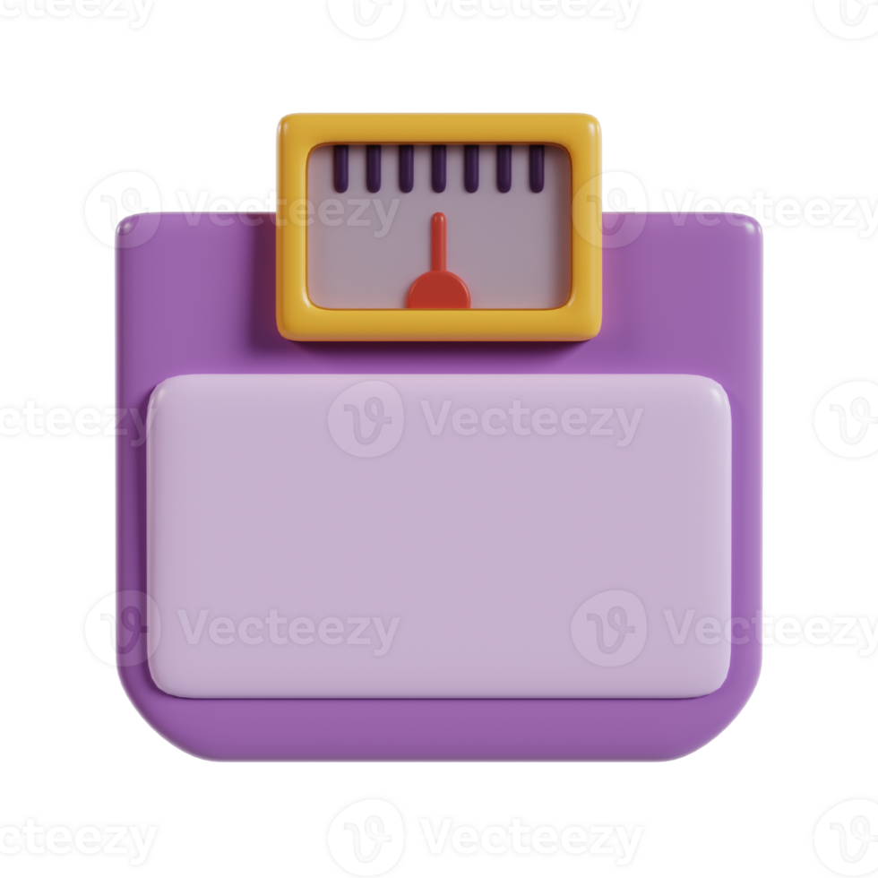 A colorful digital scale with a dial for measuring weight. png