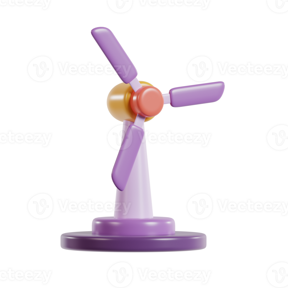 A colorful toy fan with three blades, designed for playful decoration or imaginative play. png