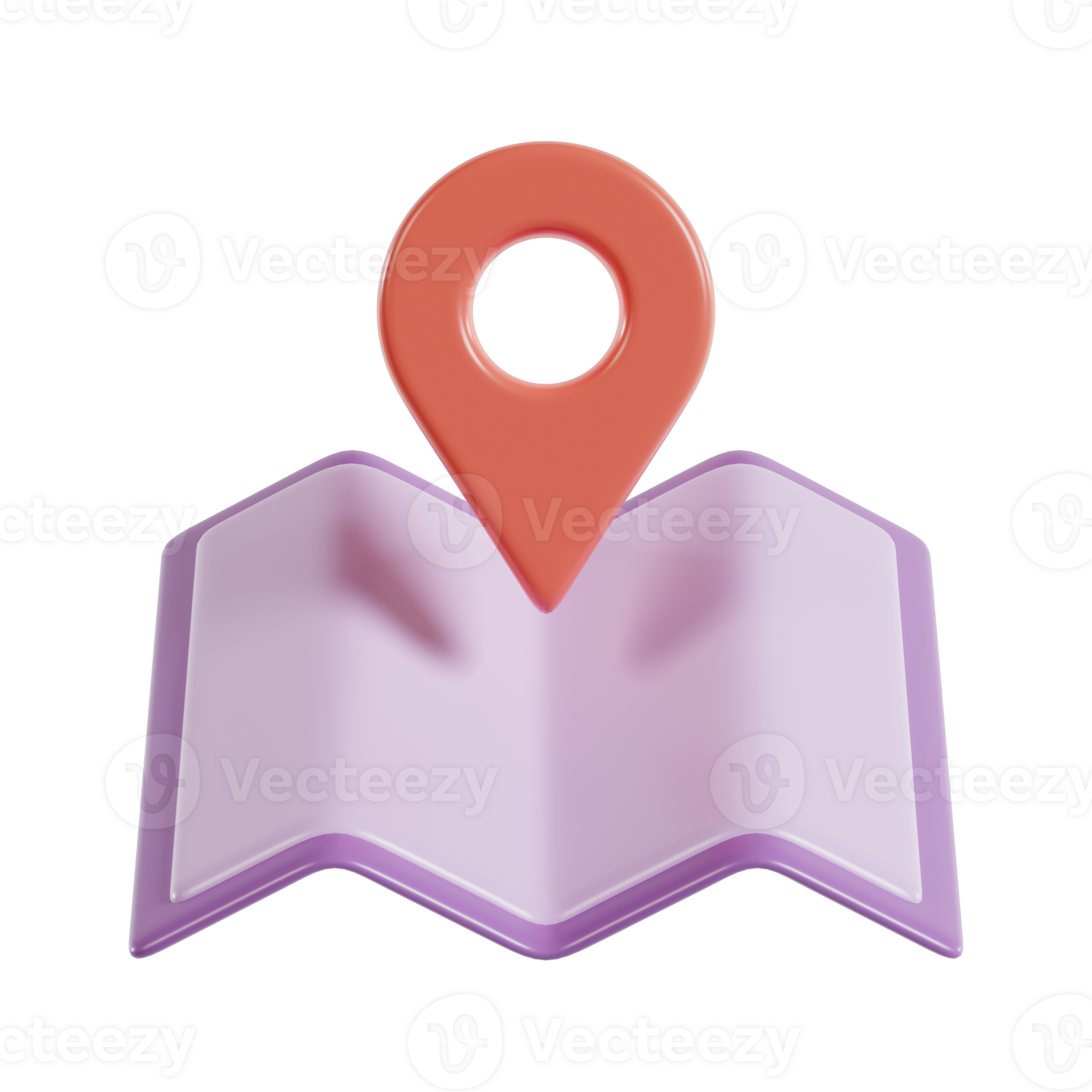 A stylized map with a location - A Stylized Map With A Location Pin Symbolizing Navigation And Direction Finding Png 