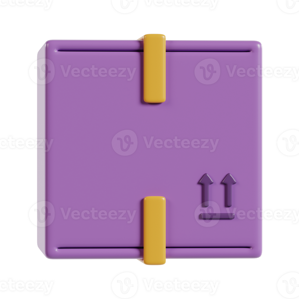 A purple square object with yellow clips and upward arrows, possibly a packaging design. png